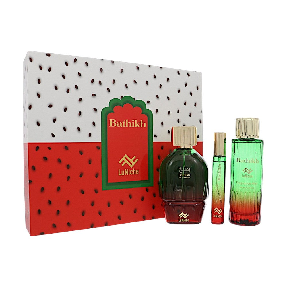 Bathikh by Luniche 3.4 Oz Eau De Parfum Gift Set for Unisex