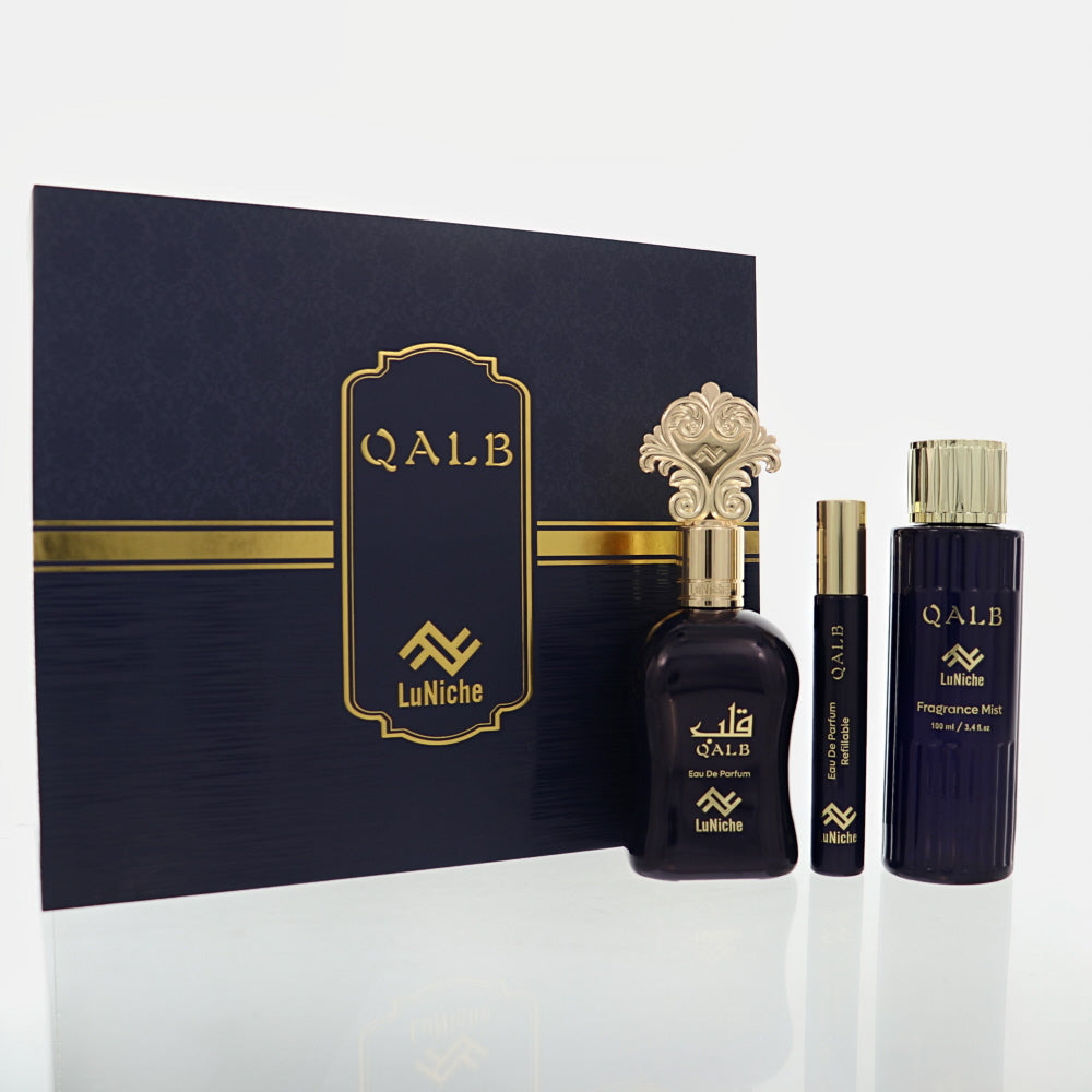 Qalb By Luniche Fragrance 3.4 Oz Eau De Parfum Spray For Unisex - Gift Set