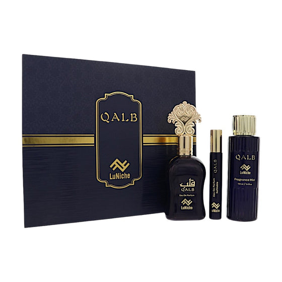 Qalb by Luniche 3.4 Oz Eau De Parfum Spray Gift Set for Unisex
