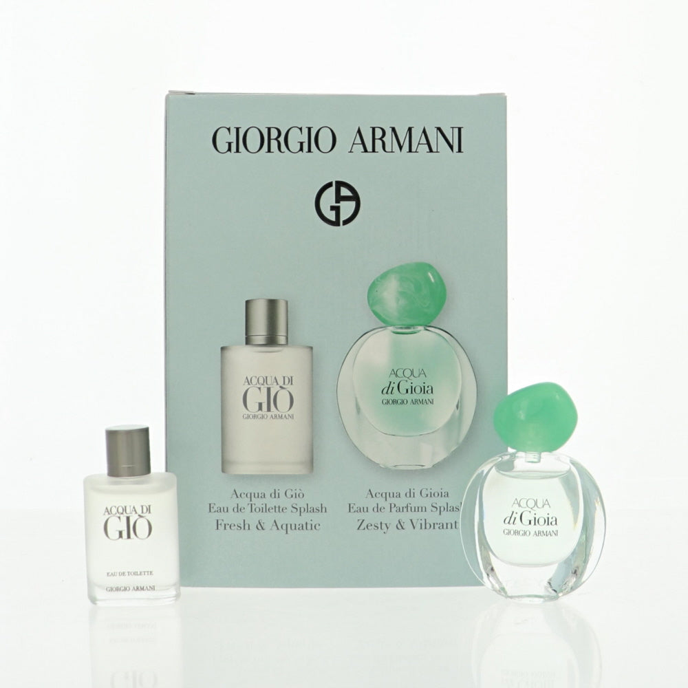 Acqua Di Gio Mini Set by Giorgio Armani 0.17 Oz Eau De Parfum Splash for Unisex