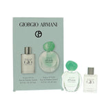 Acqua Di Gio Mini Set by Giorgio Armani 0.17 Oz Eau De Parfum Splash Gift Set for Unisex