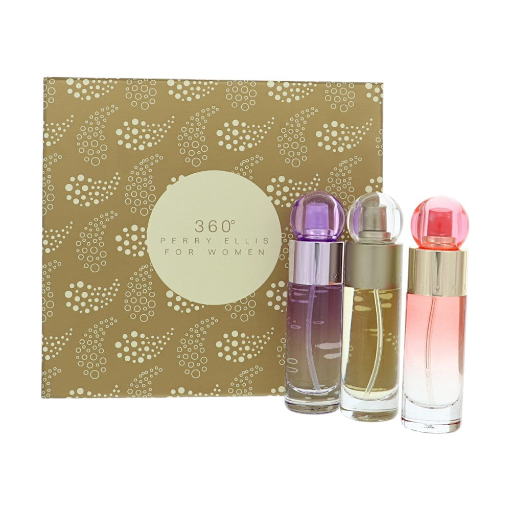 Perry Ellis 360 by Perry Ellis 1 Oz Eau De Toilette Spray Gift Set for Women