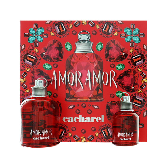 Amor Amor by Cacharel 3.4 Oz Eau De Toilette Gift Set for Women