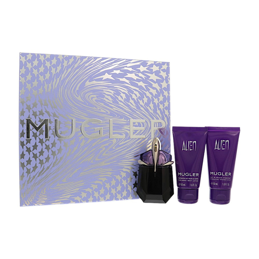 Alien by Thierry Mugler 1 Oz Eau De Parfum Body Lotion Gift Set for Women