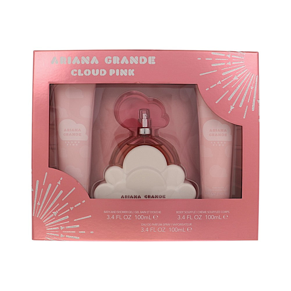 Cloud Pink by Ariana Grande 3.4 Oz Eau De Parfum Gift Set for Women