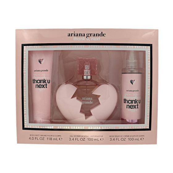 Thank U,next by Ariana Grande 3.4 Oz Eau De Parfum Body Mist Gift Set for Women