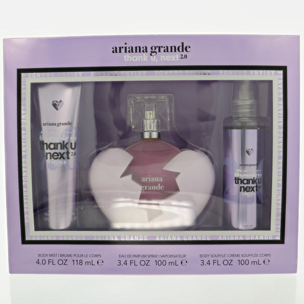 Thank You,next 2.0 by Ariana Grande 3.4 Oz Eau De Parfum Gift Set for Women
