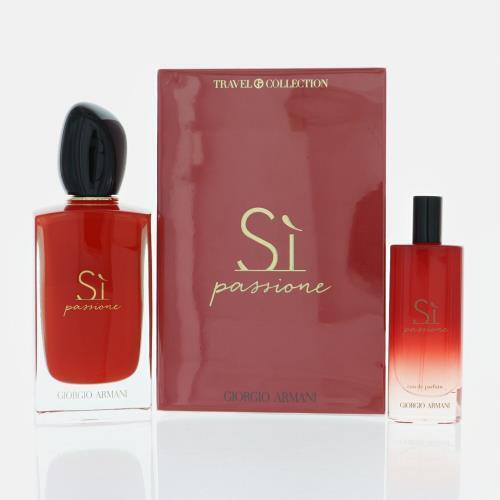 Armani Si Passione By Giorgio Armani Fragrance 2 Piece Gift Set - 3.4 Oz Eau De Parfum Spray For Unisex