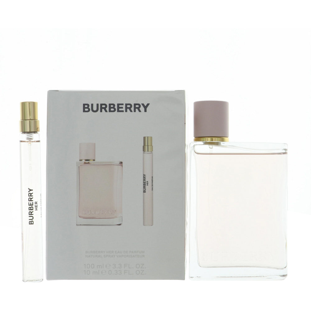 Burberry Her By Burberry Perfume 2 Piece Gift Set - 3.3 Oz Eau De Parfum Spray For Women - Gift Set