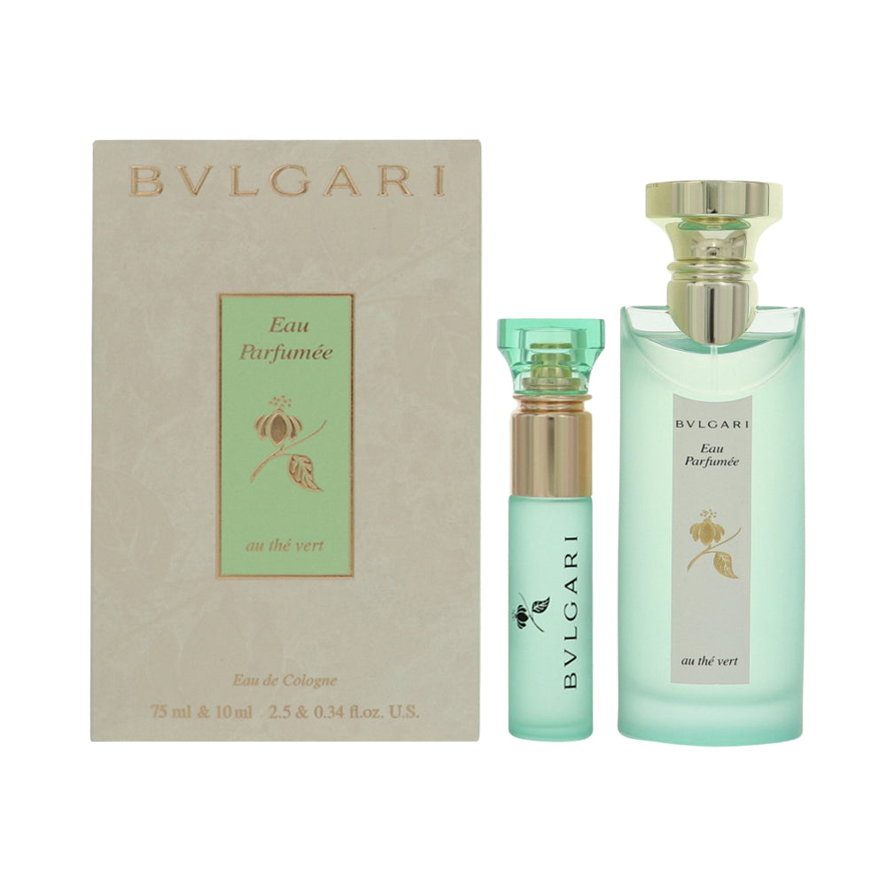 Bvlgari Au The Vert By Bvlgari Perfume 2 Piece Gift Set - 2.5 Oz Eau De Cologne Spray, 0.34 Oz Eau De Cologne Spray For Women - Gift Set