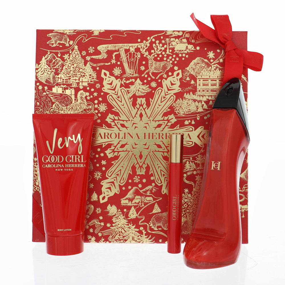 Very Good Girl By Carolina Herrera Fragrance 3 Piece Gift Set - 2.7 Oz Eau De Parfum Spray For Unisex