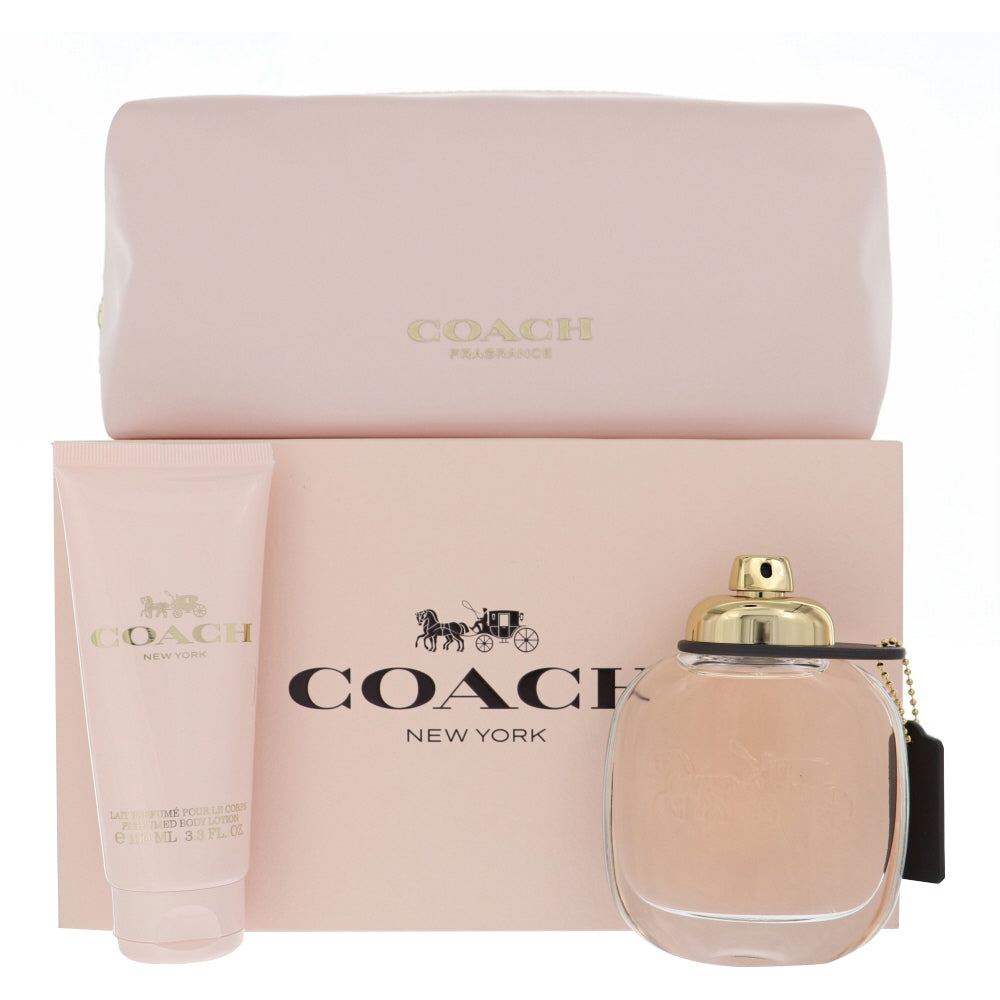 Coach New York By Coach Perfume 3 Oz Eau De Parfum Spray For Women - Gift Set