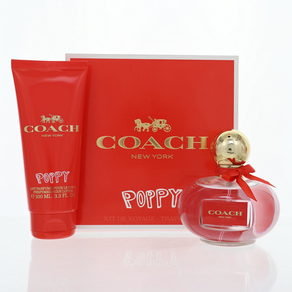Coach Poppy By Coach Perfume 2 Piece Gift Set - 3.3 Oz Eau De Parfum Spray, 3.3 Oz Perfumed Body Lotion For Women - Gift Set