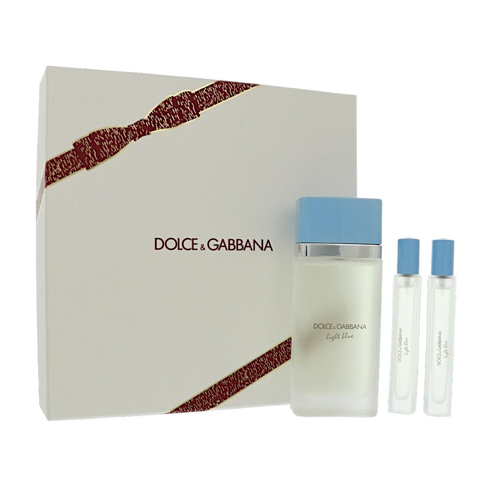 D&G Light Blue by Dolce & Gabbana 3.3 Oz Eau De Toilette Gift Set for Women