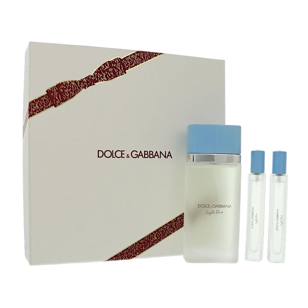 Light Blue 3.4 / Ml Display Box by Dolce & Gabbana 10 Ml Eau De Toilette for Women 3 Pc Set