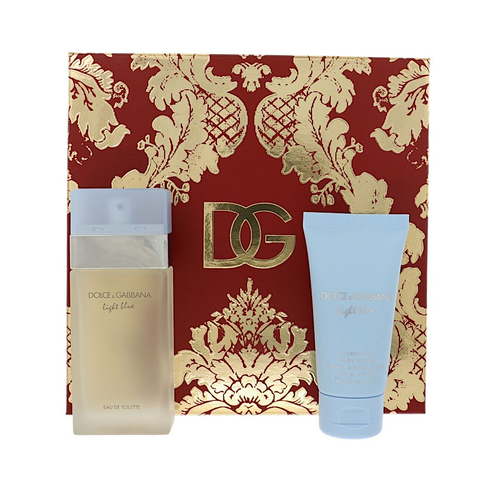 Light Blue by Dolce & Gabbana 1.7 Oz Eau De Toilette Gift Set for Women