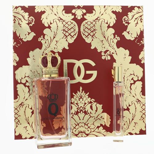 D & G Q By Dolce & Gabbana Perfume 3.3 Oz Eau De Parfum Spray For Women - Gift Set