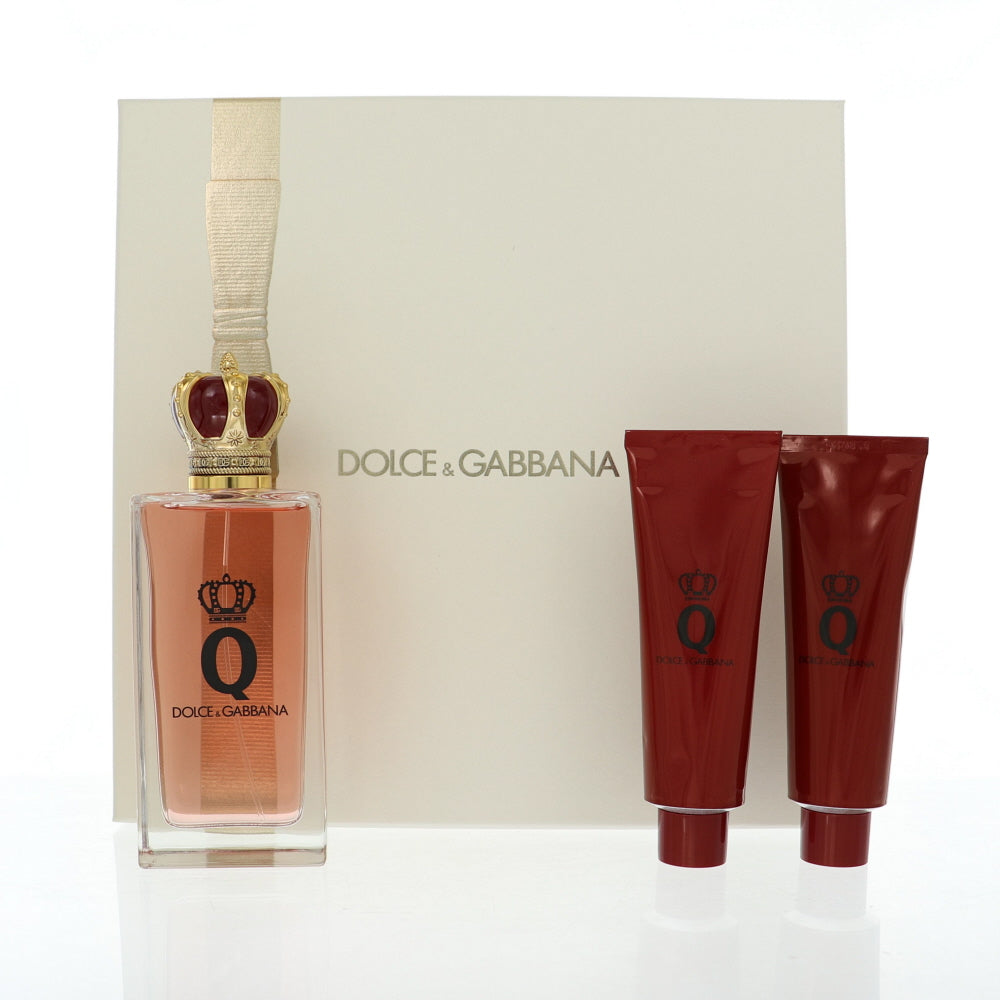 D & G Q By Dolce & Gabbana Perfume 3.3 Oz Eau De Parfum Spray For Women - Gift Set
