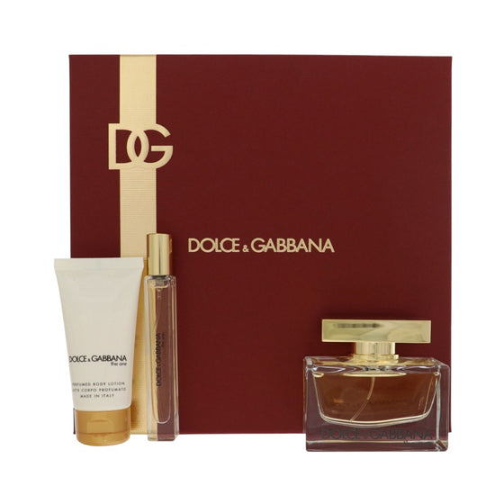 The One by Dolce & Gabbana 2.5 Oz Eau De Parfum Body Lotion Gift Set for Women