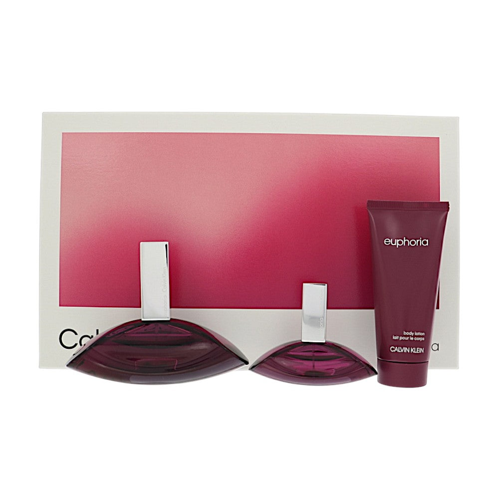 Euphoria by Calvin Klein 3.3 Oz Eau De Parfum Gift Set for Women