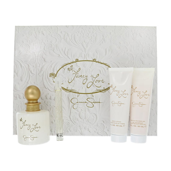 Fancy Love by Jessica Simpson 3.4 Oz Eau De Parfum Body Lotion Gift Set for Women