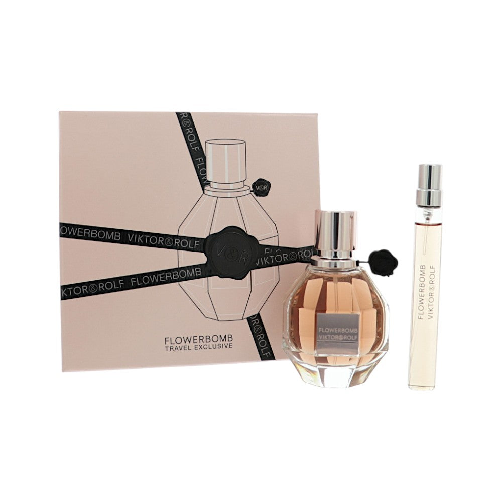 Flowerbomb Travel Exclusive by Viktor & Rolf 1.7 Oz Eau De Parfum Spray Gift Set for Women