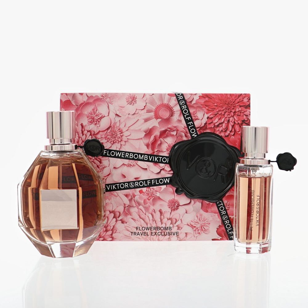 Flowerbomb by Viktor & Rolf 3.4 Oz Eau De Parfum Gift Set for Women