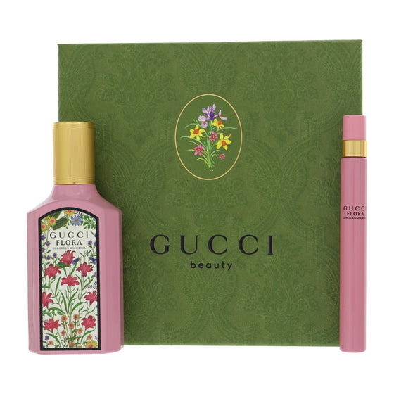 Gucci Flora Gorgeous Gardenia By Gucci Perfume 2 Piece Gift Set - 1.6 Oz Eau De Parfum Spray, 1.6 Oz Eau De Parfum Spray For Women - Gift Set