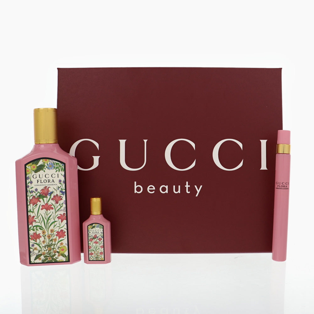 Gucci Flora Gorgeous Gardenia by Gucci 3.3 Oz Eau De Parfum Gift Set for Women