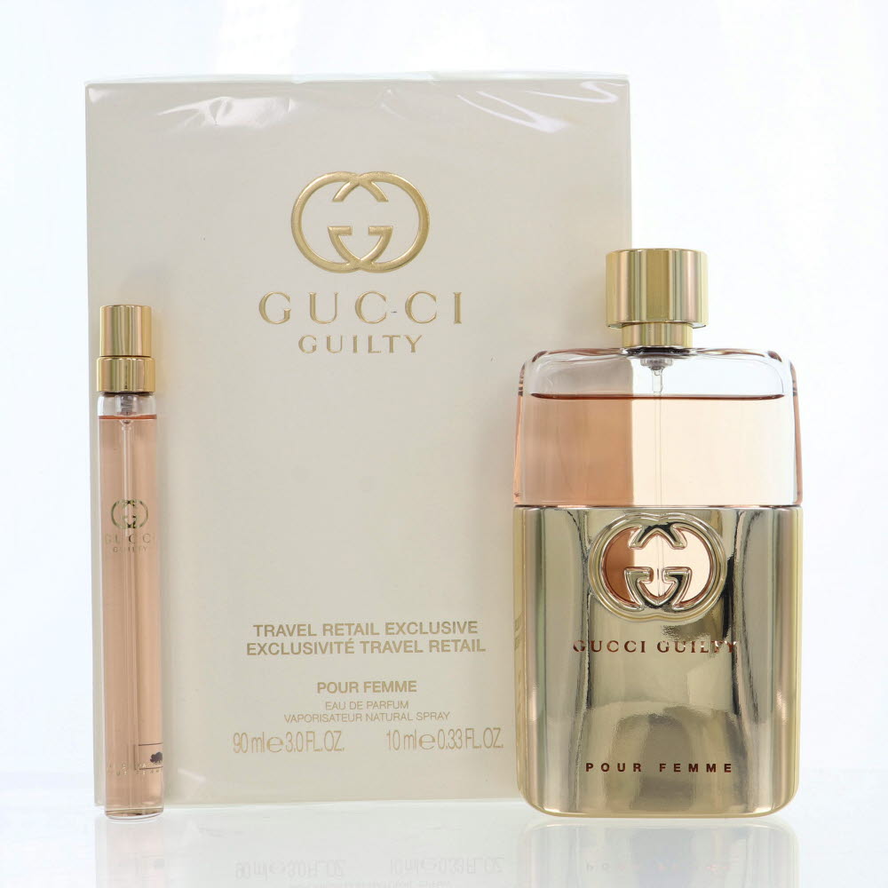 Gucci Guilty By Gucci 2 Piece Gift Set - 3.0 Oz Eau De Parfum Spray, 0.33 Oz Eau De Parfum Spray For Women In Gift Set