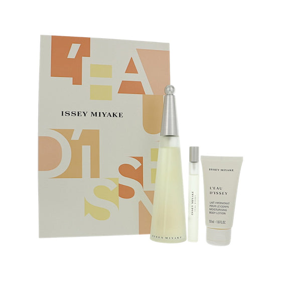 Issey Miyake L'eau D'issey by Issey Miyake 3.3 Oz Eau De Toilette Gift Set for Women