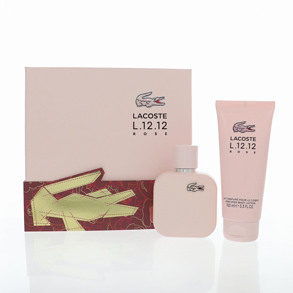 Lacoste L.12.12 Rose by Lacoste 1.7 Oz Eau De Parfum Gift Set for Women