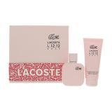 Lacoste L.12.12 Rose by Lacoste 1.7 Oz Eau De Parfum Perfumed Body Lotion Gift Set for Women