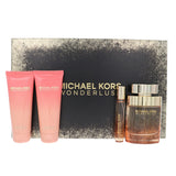 Michael Kors Wonderlust By Michael Kors Perfume 4 Piece Gift Set - 3.4 Oz Edp Spray, 0.14 Oz Edp Splash, 3.4 Oz Shower Gel, 3.4 Oz Body Lotion For Women - Gift Set