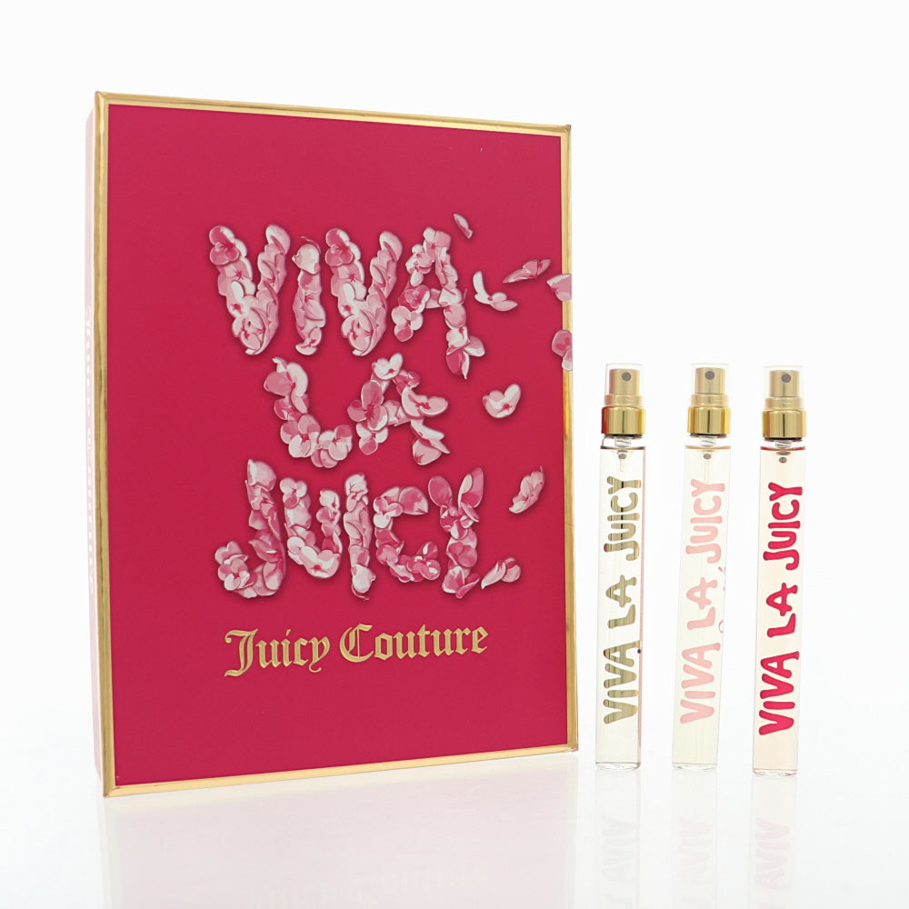 Viva La Juicy By Juicy Couture Perfume 0.33 Oz Gold Couture Eau De Parfum Spray For Women - Gift Set