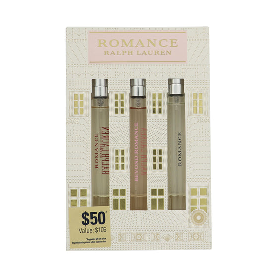 Romance by Ralph Lauren 0.34 Oz Eau De Parfum Gift Set for Women