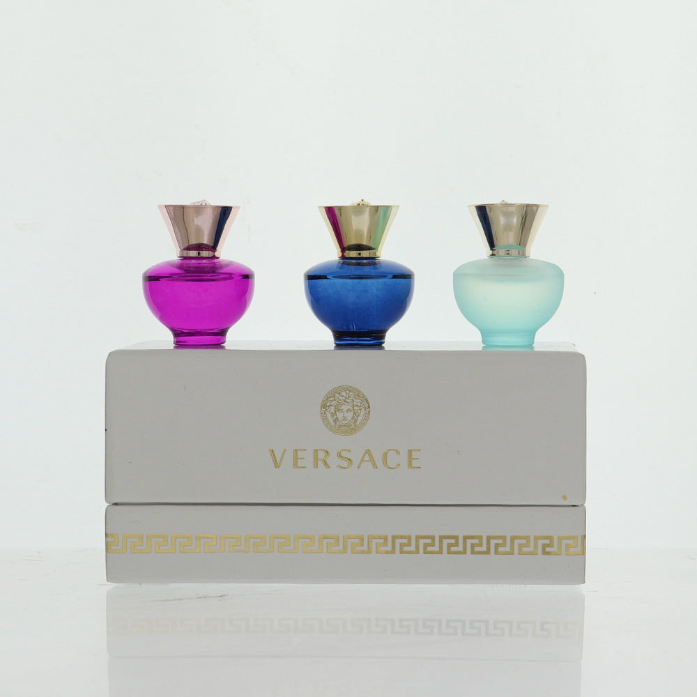 Versace Mini Set By Versace Perfume 3 Piece Gift Set - 0.17 Oz Eau De Parfum Splash, 0.17 Oz Eau De Parfum Splash, 0.17 Oz Eau De Toilette Splash For Women - Gift Set