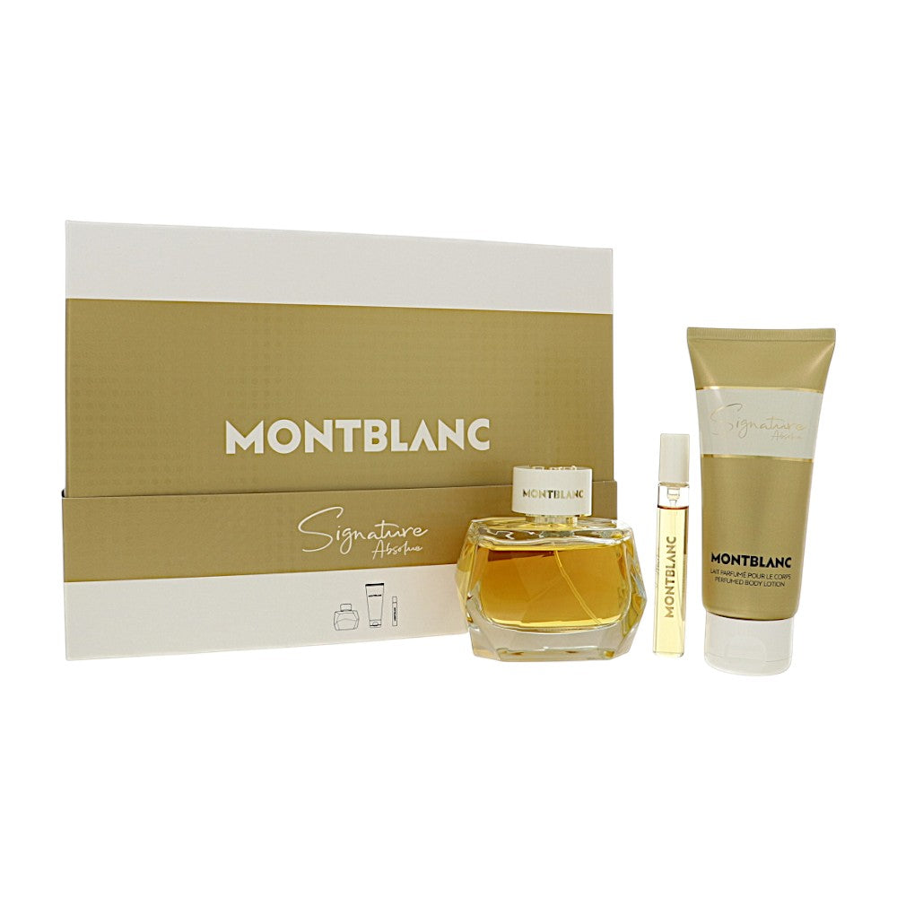 Mont Blanc Signature Absolue by Mont Blanc 3 Oz Eau De Parfum Gift Set for Women