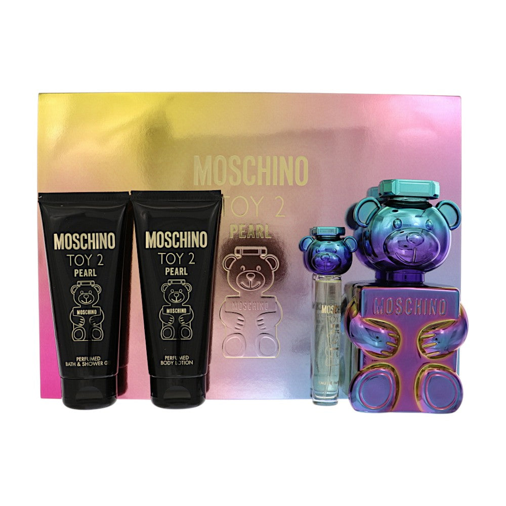 Toy 2 Pearl by Moschino 3.4 Oz Eau De Parfum Perfumed Body Lotion Gift Set for Women