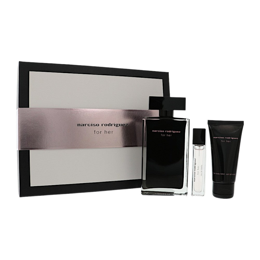 Narciso Rodriguez For Her by Narciso Rodriguez Gift Set 3 Pcs Eau De Toilette for Women