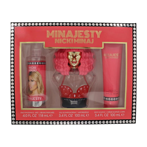 Minajesty Bm 4.0, Bs by Nicki Minaj 3.4 Oz Eau De Parfum for Women 3 Pc Set