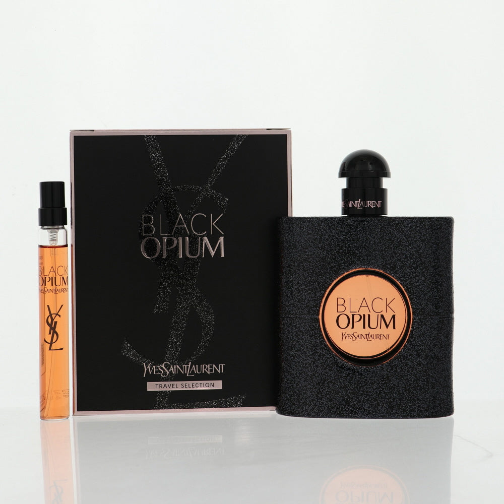 Opium Black By Yves Saint Laurent 2 Piece Gift Set - 3.0 Oz Eau De Parfum Spray, 0.33 Oz Eau De Parfum Spray For Women In Gift Set