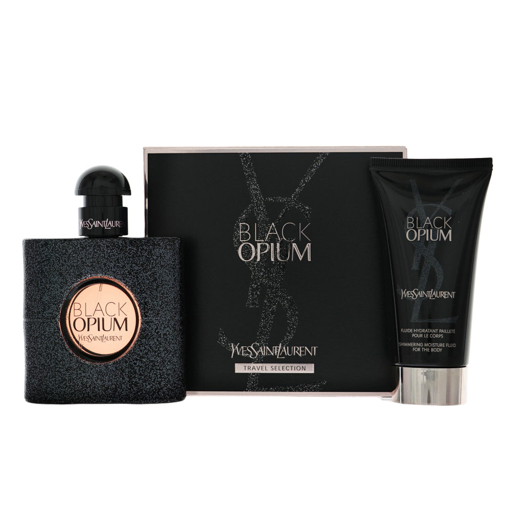 Ysl Black Opium 2Pcset 1.6 Oz Eau De Parfum Spray / 1.6 Oz Bl for Women