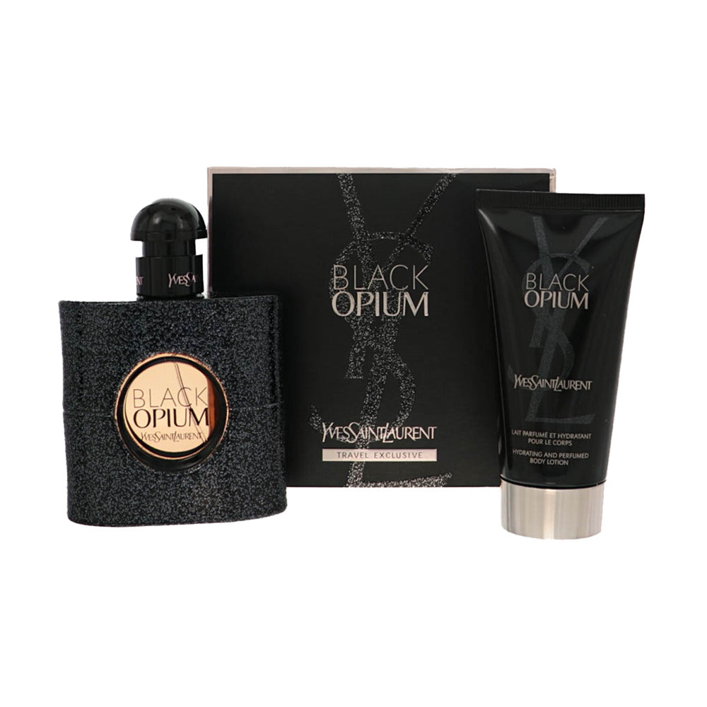 Black Opium by Yves Saint Laurent 1.6 Oz Eau De Parfum Gift Set for Women