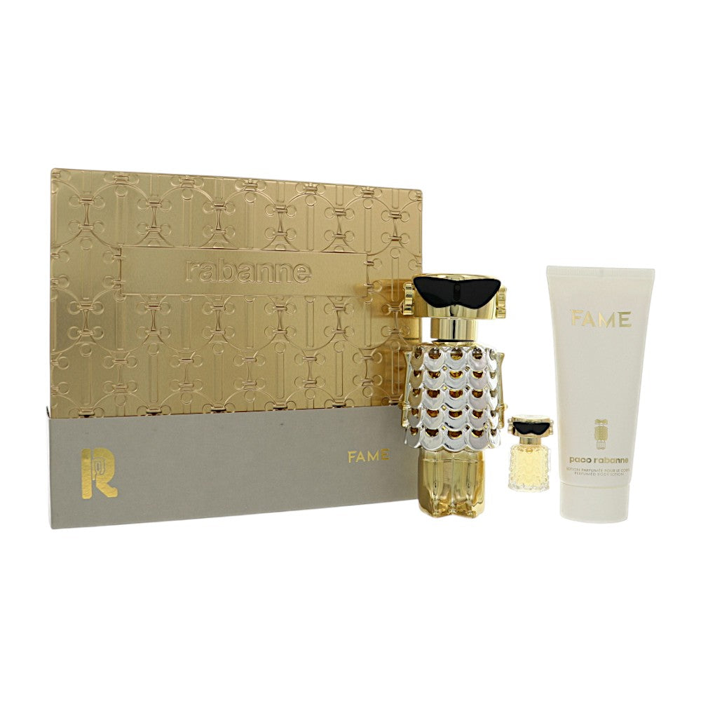 Paco Rabanne Fame by Paco Rabanne 2.7 Oz Eau De Parfum Body Lotion Gift Set for Women