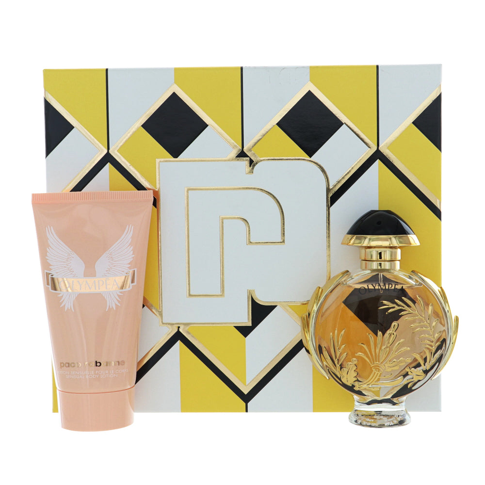 Paco Rabanne Olympea Solar by Paco Rabanne 1.7 Oz Eau De Parfum Body Lotion Gift Set for Women