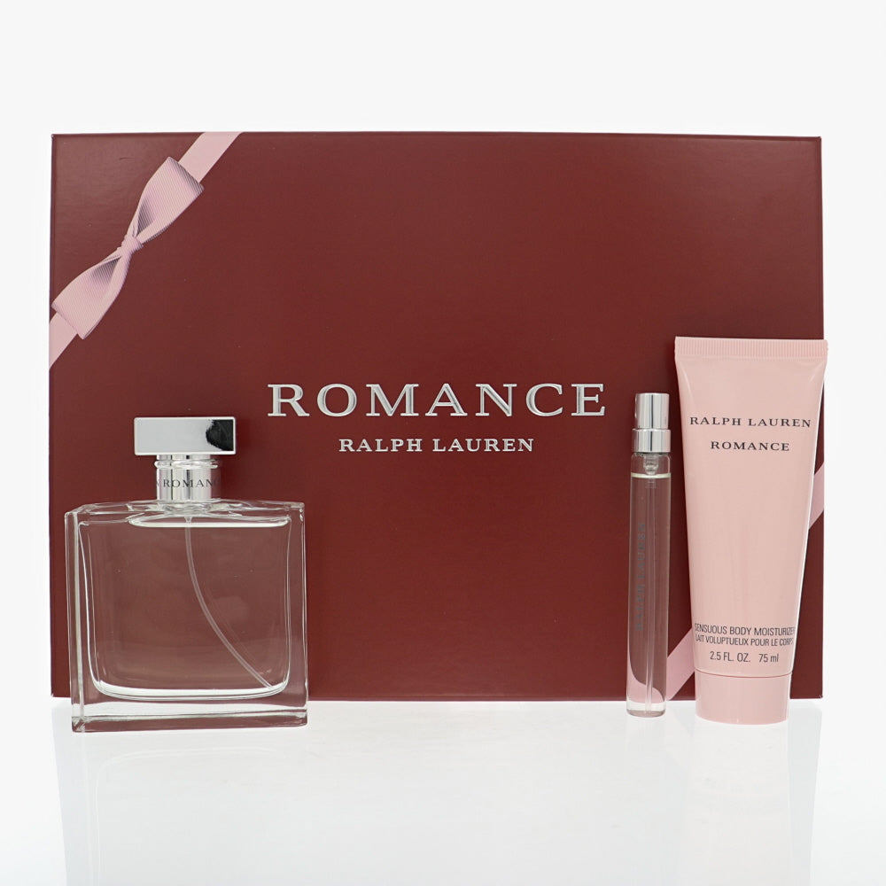 Romance By Ralph Lauren Perfume 3.4 Oz Edp Spray For Women - Gift Set