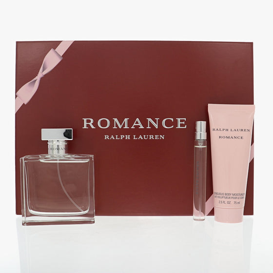 Romance By Ralph Lauren Perfume 3.4 Oz Eau De Parfum Spray For Women - Gift Set