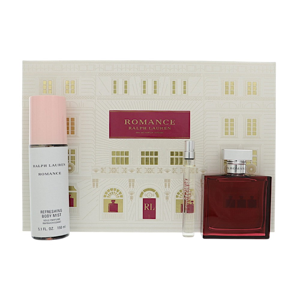 Romance Intense by Ralph Lauren 3.4 Oz Eau De Parfum Gift Set for Women