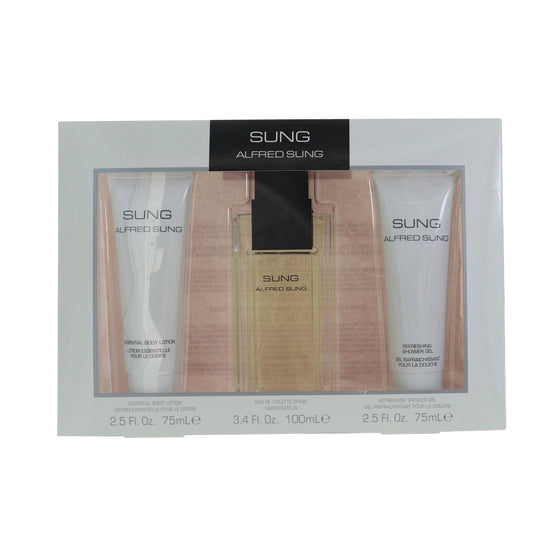 Sung by Alfred Sung 3.4 Oz Eau De Toilette Body Lotion Gift Set for Women